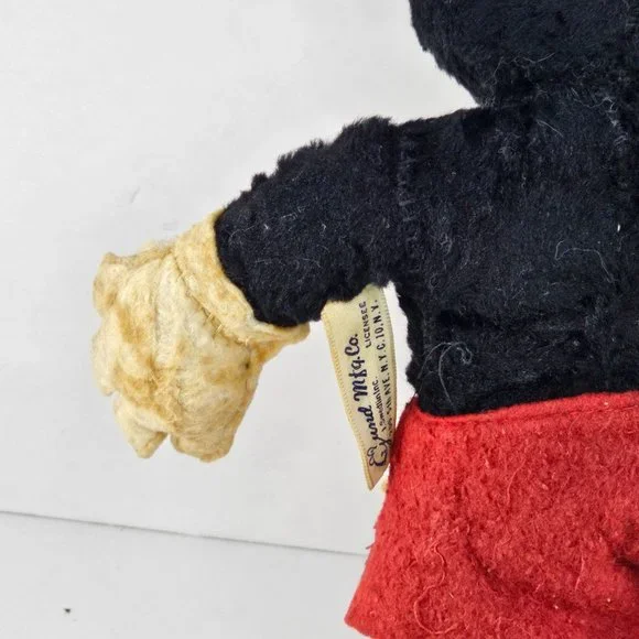 Vintage Gund Disney Mickey Mouse Plush Stuffed Animal 1940s